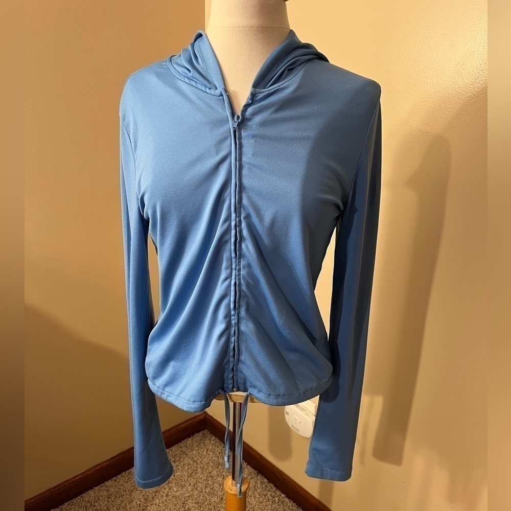 Ralph Ralph Lauren Light Blue Zip Up Lightweight Jacket Sz S